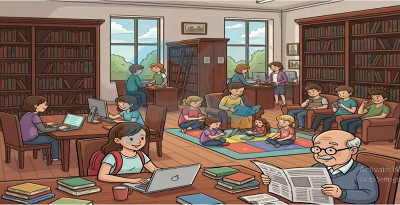Library Scene